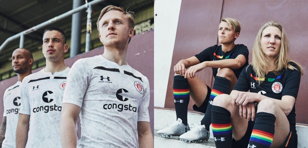 As cores do St. Pauli vão além das tradicionais preta e marrom