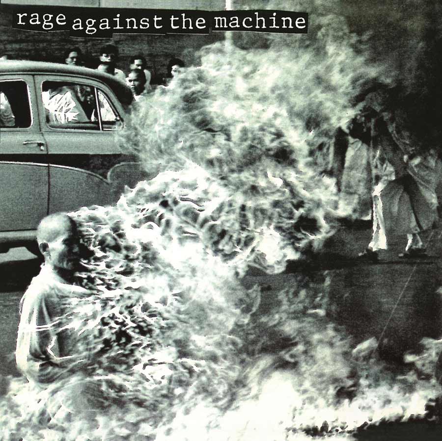 capa do primeiro disco do Rage Against The Machine